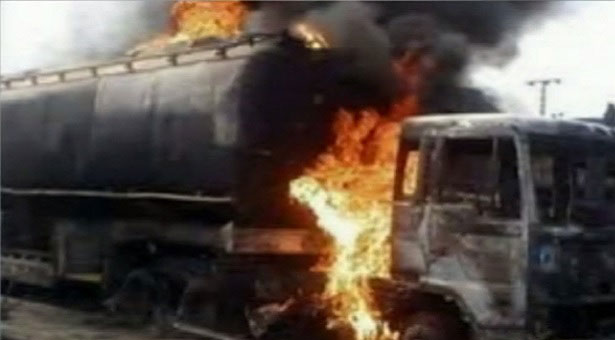 Two Dead, Six Injured As Fuel Tanker Explodes At Lagos-Abeokuta Expressway