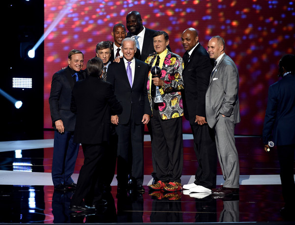 Joe Biden presents the Jimmy V Award for Perserverance to honoree Craig Sager