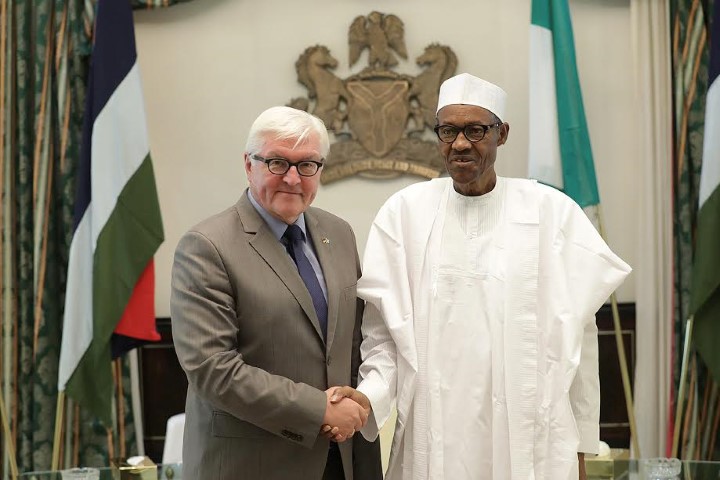 President Buhari receives in Audience Dr Frank-Walters Steinmeier, Foreign Minister of Federal Republic of Germany