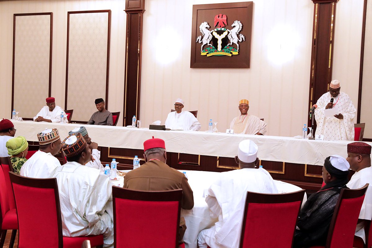 Buhari Meets PDP, APC Leaders