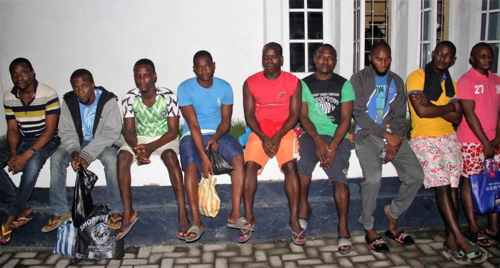 NAVY HAND OVER 19 SUSPECTS AND FIBRE BOATS TO EFCC (12) - THEWILL NEWS MEDIA