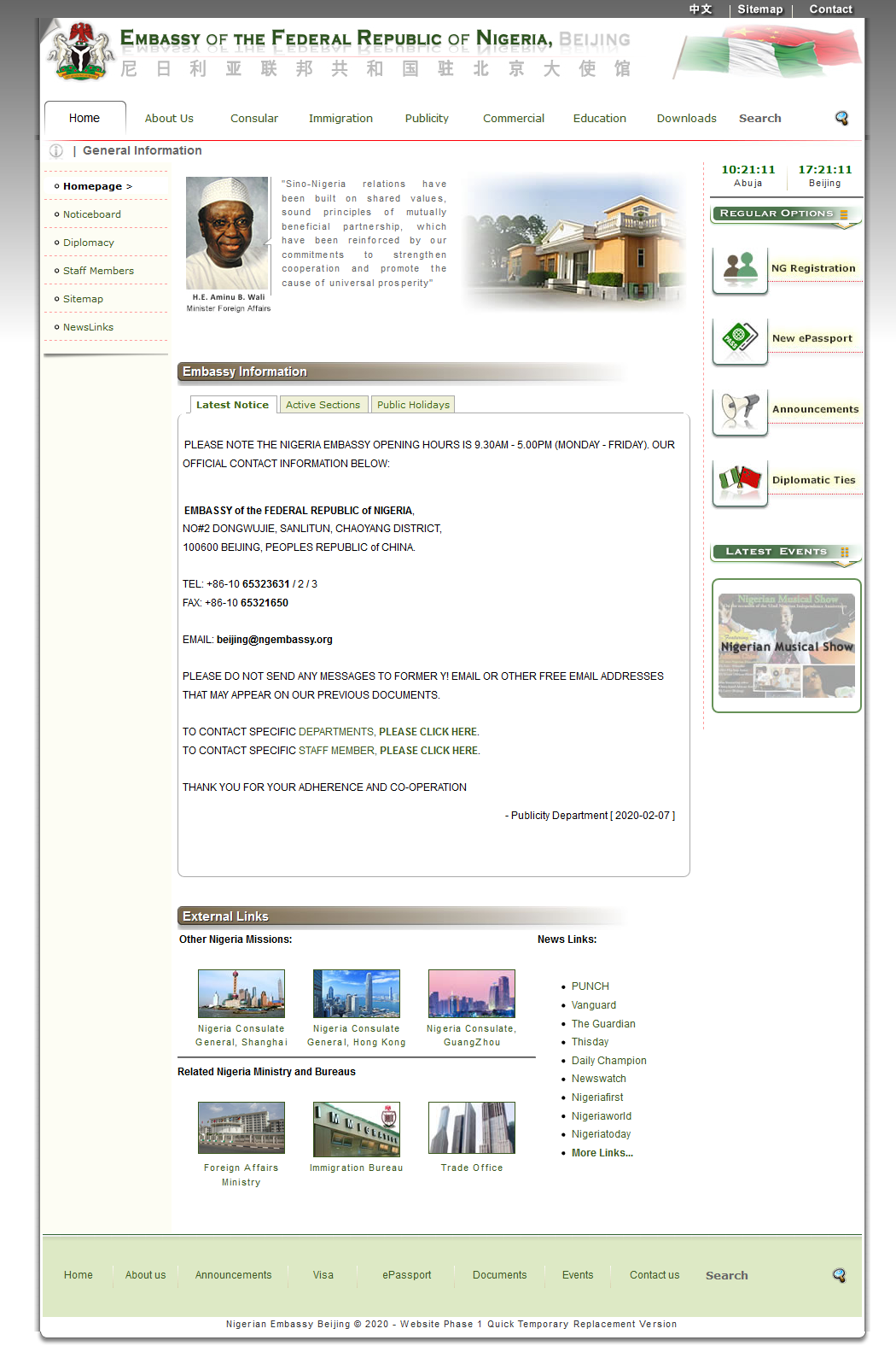 Screenshot_2020-02-07 Embassy of the Federal Republic of Nigeria, China - THEWILL NEWS MEDIA