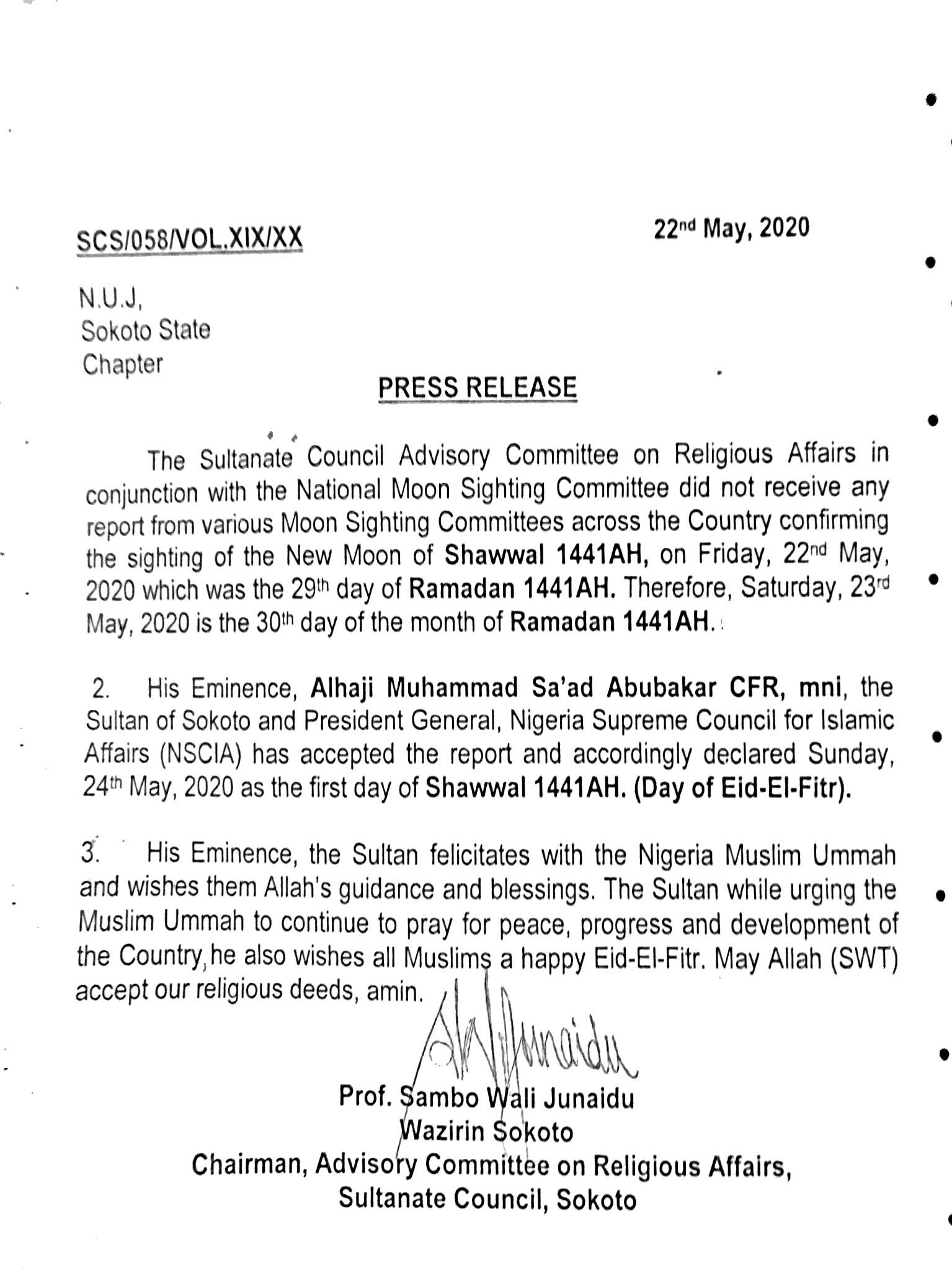 NSCIA - THEWILL NEWS MEDIA