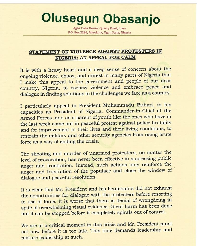 -obasanjo-letter - THEWILL NEWS MEDIA