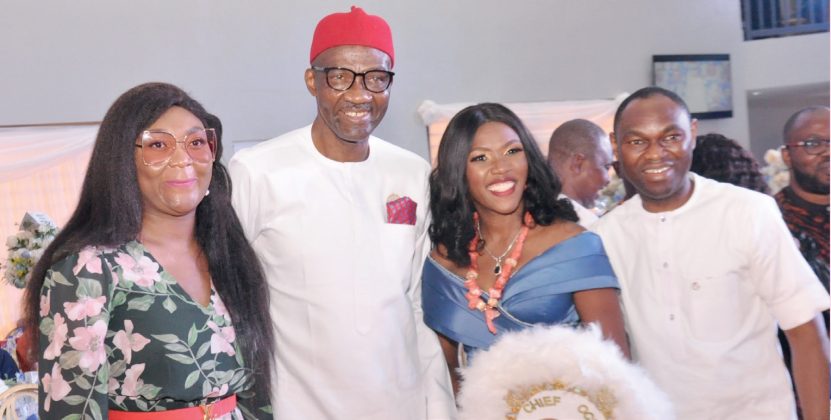 R-L Dr. and Mrs Obiora and Dr. Cairo Ojougboh and wife, Ruth.