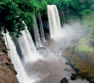Water falls