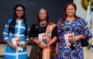 L-R: President, Eagles Wings Development Center, Mrs. Bunmi Oloyede; Lagos State First Lady, Dr. Ibijoke Sanwo-Olu; and Stakeholder, God’s Home For Women Foundation, Mrs. Owolona Sen, during the Second Phase of Stakeholders’ Consultative Forum organized by the First Lady for Non-Governmental Organizations (NGOs) and Civil Society Groups tackling Sexual and Gender-Based Violence, held at Lagos House, Alausa, Ikeja, on Friday, September 24, 2021. - THEWILL NEWS MEDIA L-R: President, Eagles Wings Development Center, Mrs. Bunmi Oloyede; Lagos State First Lady, Dr. Ibijoke Sanwo-Olu; and Stakeholder, God’s Home For Women Foundation, Mrs. Owolona Sen, during the Second Phase of Stakeholders’ Consultative Forum organized by the First Lady for Non-Governmental Organizations (NGOs) and Civil Society Groups tackling Sexual and Gender-Based Violence, held at Lagos House, Alausa, Ikeja, on Friday, September 24, 2021.