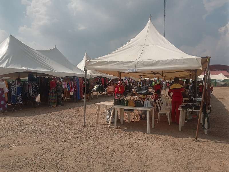The Made-In-Aba Fair ground during the 8th edition of the event held at FCT Sports Complex in Garki, Abuja recently. - THEWILL NEWS MEDIA The Made-In-Aba Fair ground during the 8th edition of the event held at FCT Sports Complex in Garki, Abuja recently.