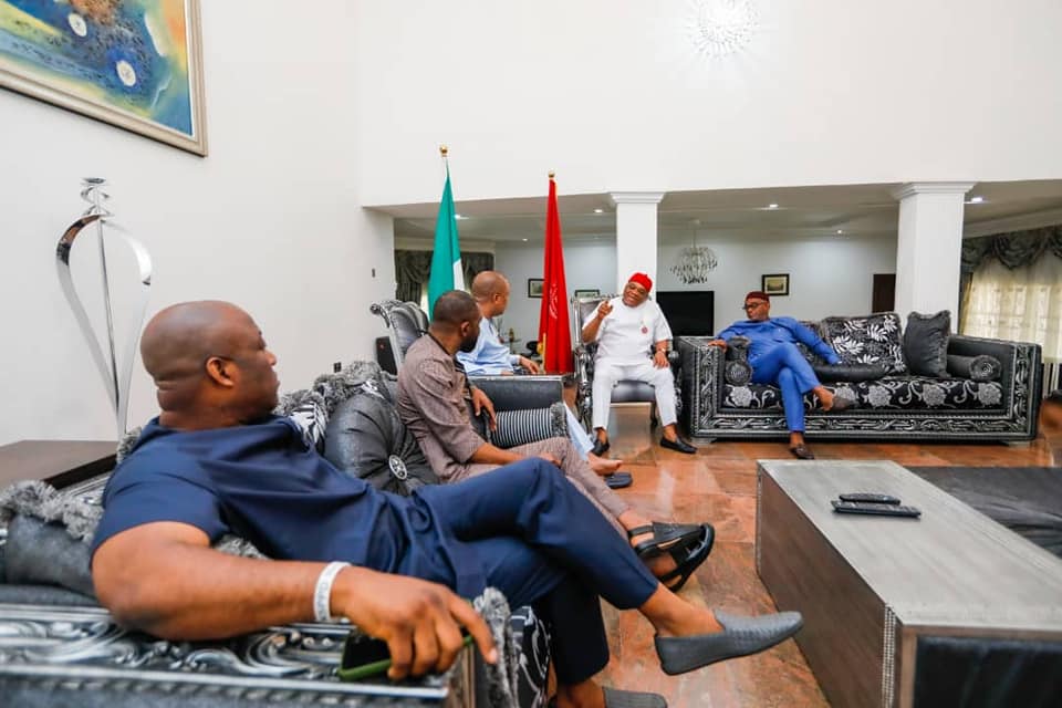 PDP National Leaders and Orji Kalu - THEWILL NEWS MEDIA PDP National Leaders and Orji Kalu