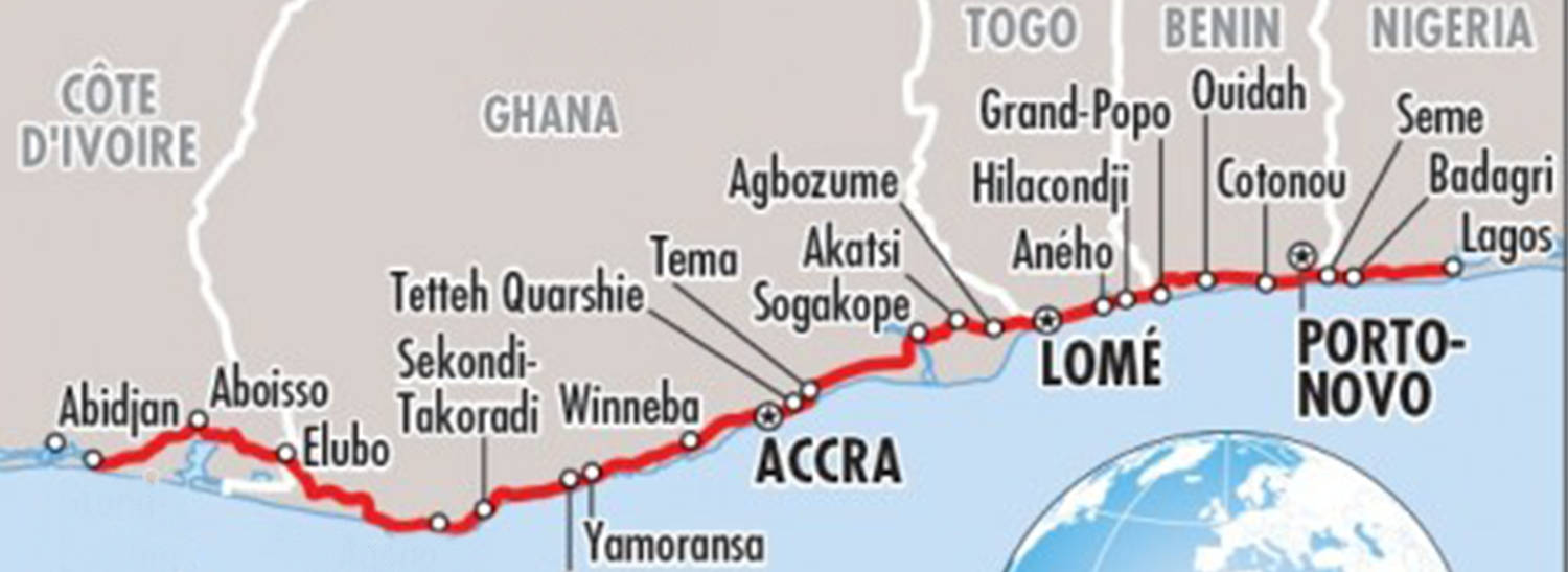 Trace autoroute Abj-Lagos