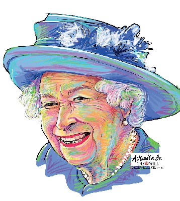 Queen Elizabeth II Caricature