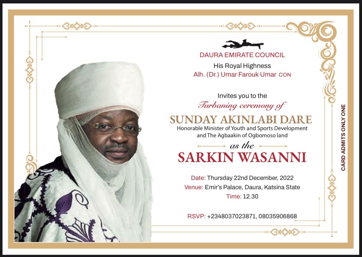 Sarkin Wasanni Sunday Dare - THEWILL NEWS MEDIA