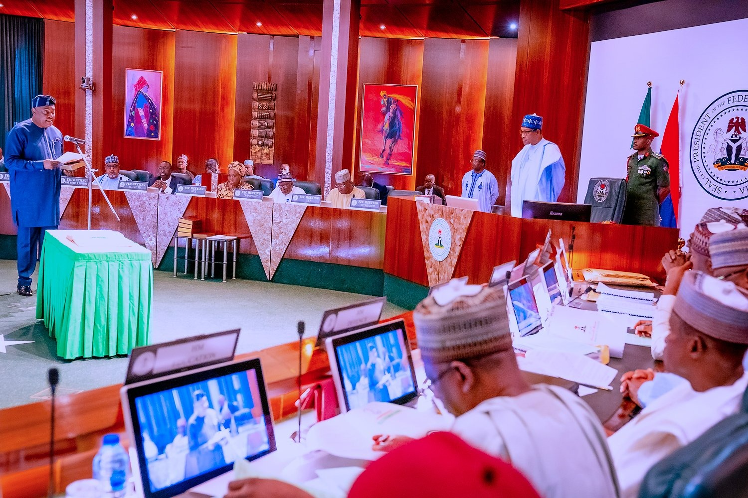 Buhari Swears-In New PSC Chairman Solomon Arase, CCB Board Members - Vimarsana News