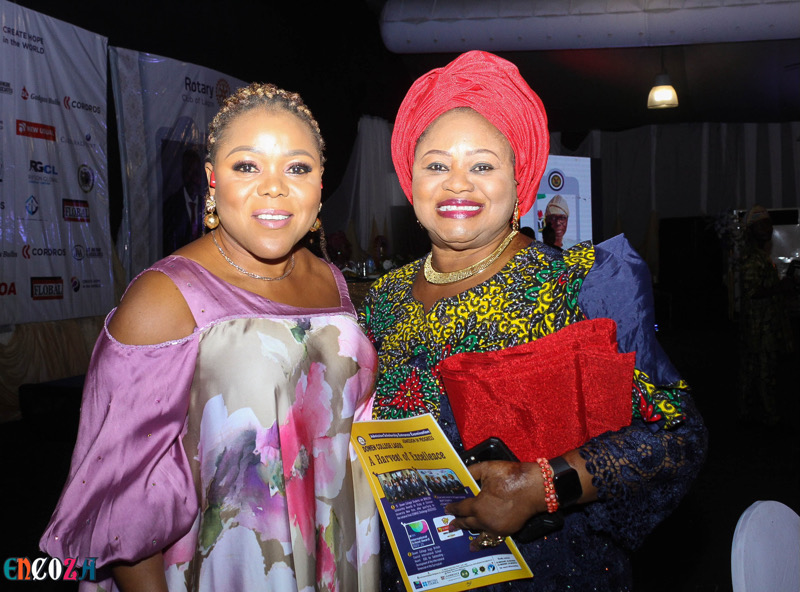 Rotarians Chioma Okigbo and Yinka Oladunyoye.