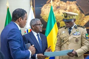 Dangote President Brice Oligui Nguema of Gabon 