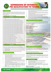 NCDMB Solar Trainning Advert 6pm -