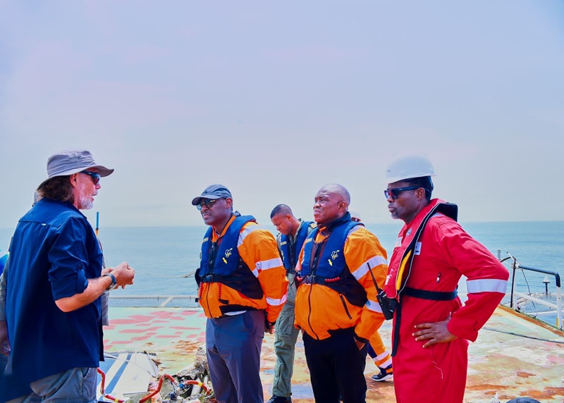 Aircraft Accident Investigators at work., - THEWILL NEWS MEDIA helicopter crash search