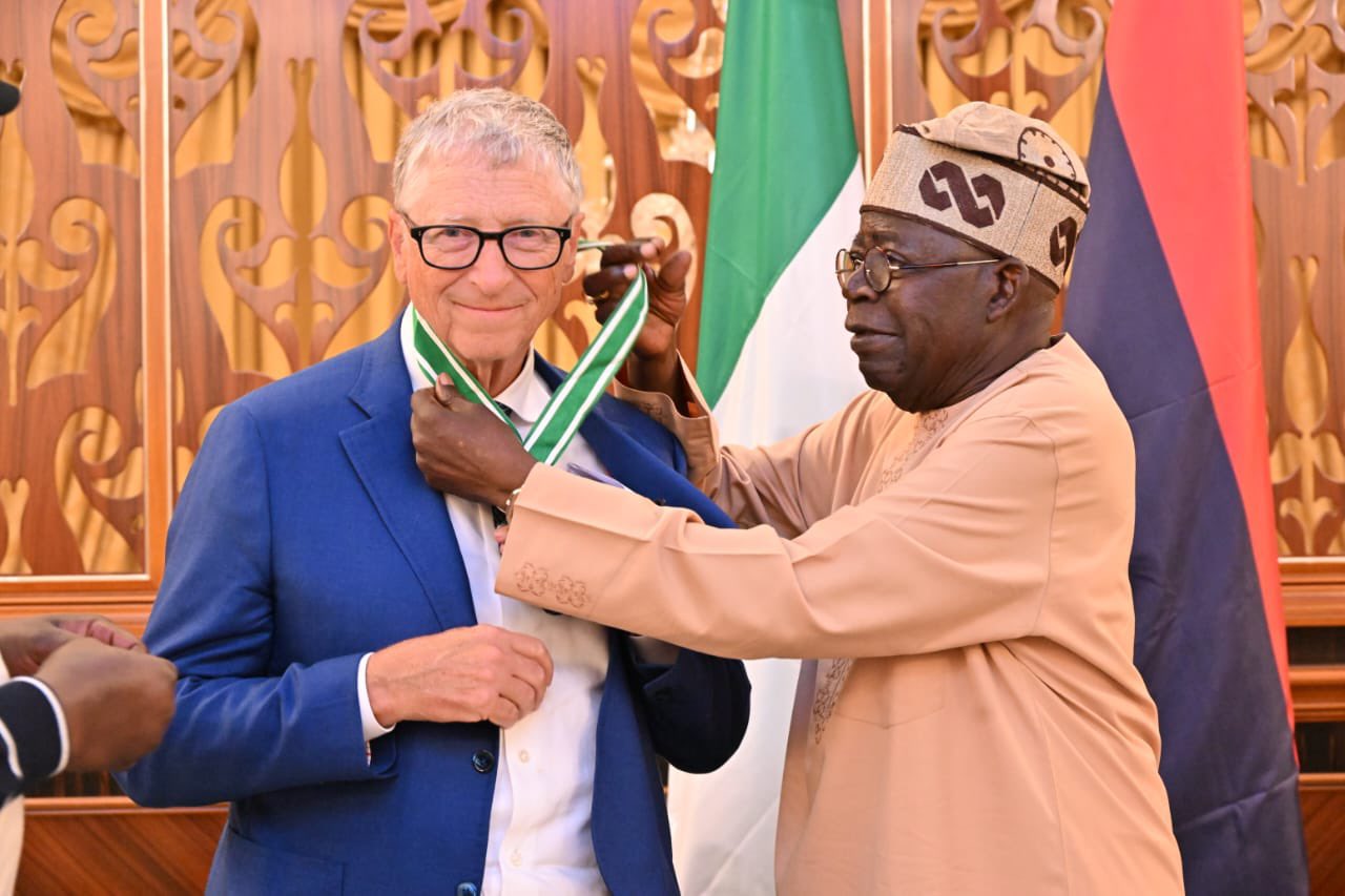 Tinubu Confers National Honour On Bill Gates