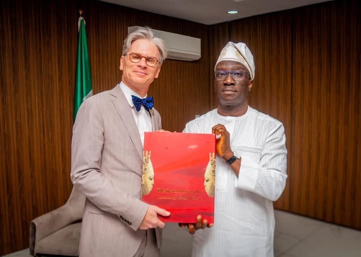 Okpebholo with delegation of European envoys.. - THEWILL NEWS MEDIA Okpebholo with delegation of European envoys