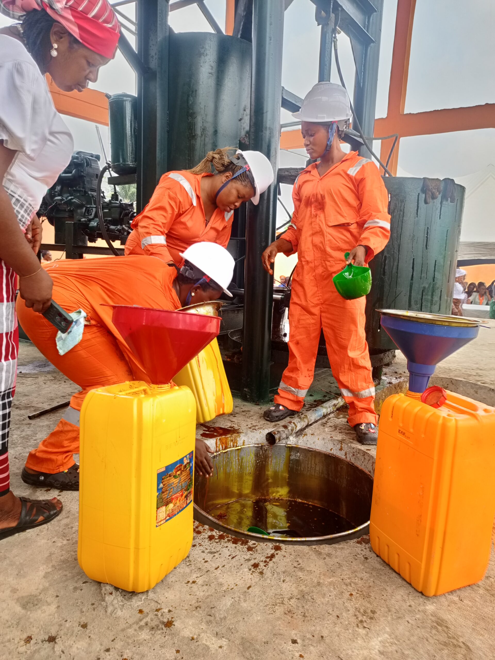 the oil mill at Oku Abak, commissioned by the Akwa Ubom State Governor, Pastor Umo Eno.