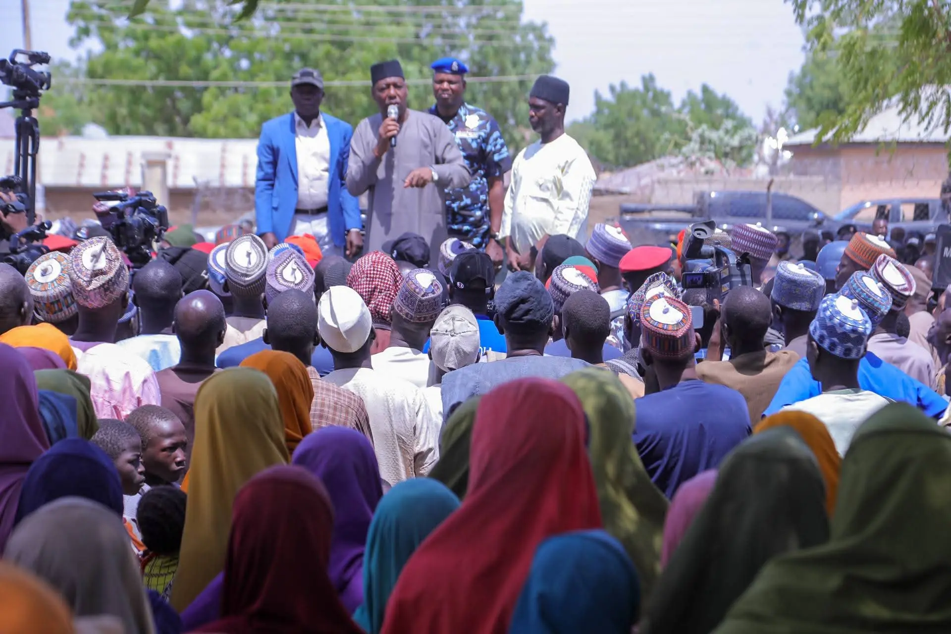 Zulum Pays Sympathy Visit To Victims Of Ngoshe Attack, Assures Rescue Of Abducted Residents