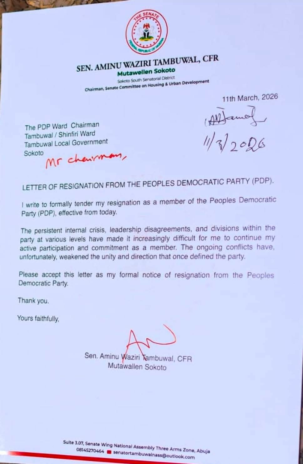Nigeria Needs Stronger Political Platform – Tambuwal Exits PDP, Joins ADC