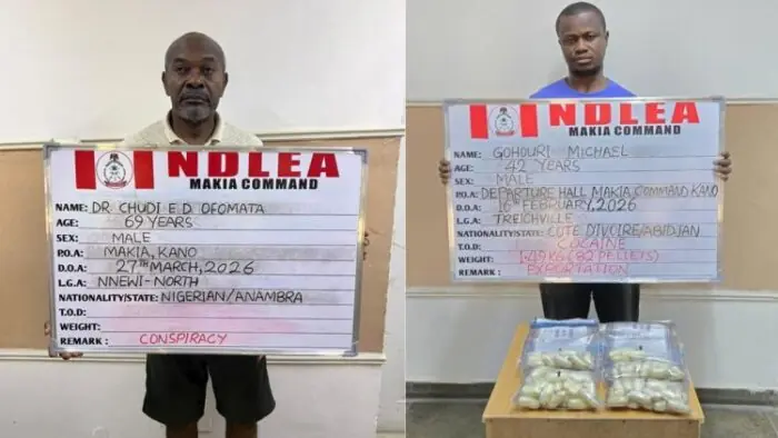 NDLEA Arrests 93-Year-Old, Medical Doctor Over Cocaine, Skunk Trafficking - THEWILL NEWS MEDIA NDLEA Arrests 93-Year-Old, Medical Doctor Over Cocaine, Skunk Trafficking