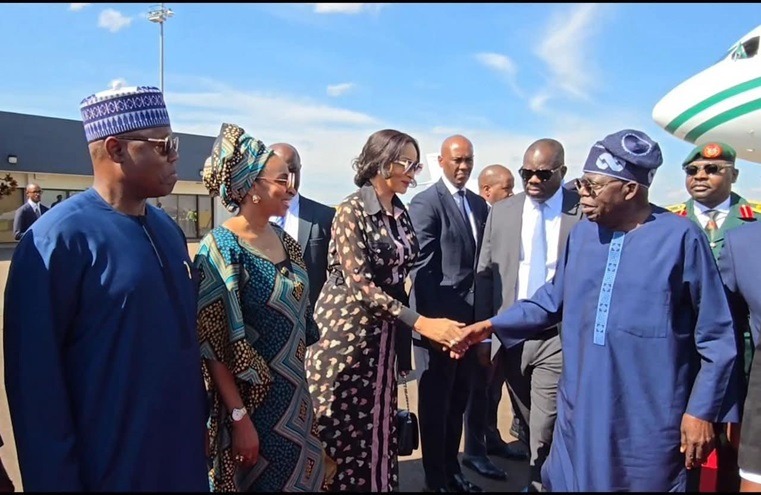 Tinubu Arrives Kigali For Africa CEO Forum. - THEWILL NEWS MEDIA Tinubu Arrives Kigali For Africa CEO Forum