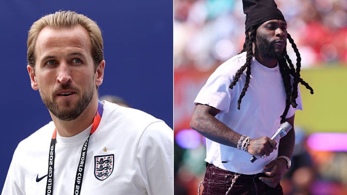 Reactions as Burna Boy Vibes with England Captain Harry Kane in Viral Video