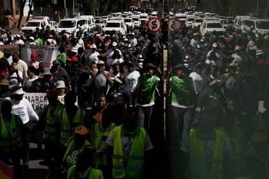 Demonstrators participating in a protest march in South Africa. Source: Human Rights Watch) - THEWILL NEWS MEDIA