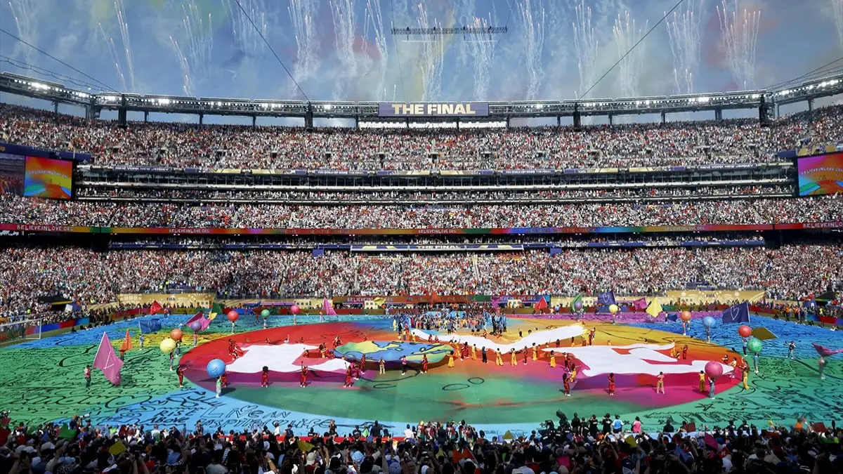 Aerial view of the 2026 World Cup Halftime show. credit: Variety via Instagram - THEWILL NEWS MEDIA