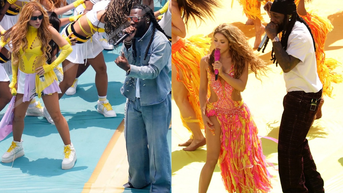 Azteca in Mexico City, Mexico, during the 2026 FIFA World Cup opening ceremony, on June 11, 2026. Photo Credit: afrika.world via Instagram | Shakira and Burna Boy performing with dancers behind them. Shakira Via Instagram - THEWILL NEWS MEDIA Burna Boy