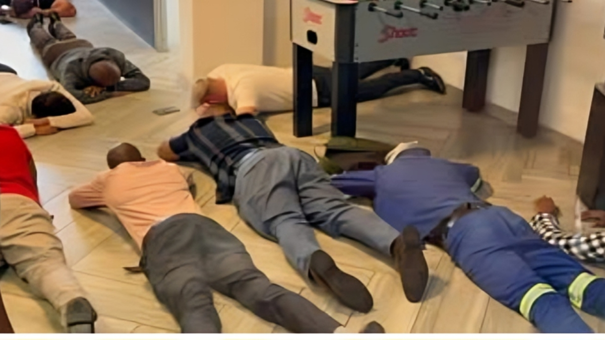 Suspects lie face down - THEWILL NEWS MEDIA Suspects lie face down