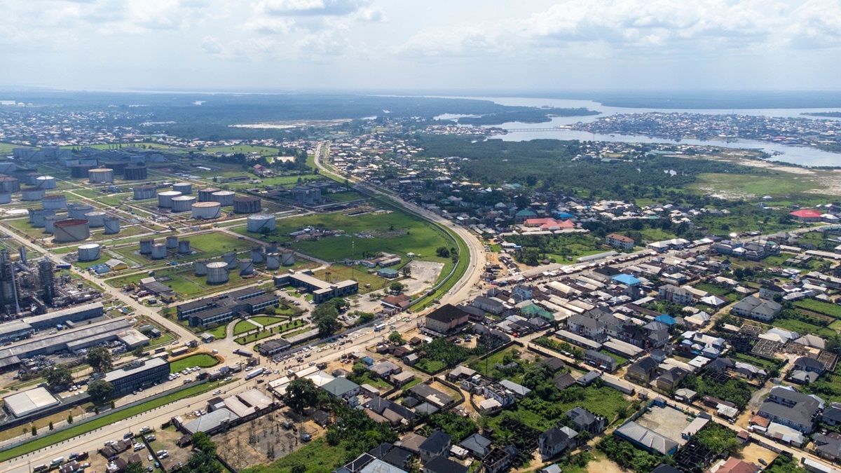 Aerial view of the Lekki Free Trade Zone industrial corridor - THEWILL NEWS MEDIA Aerial view of the Lekki Free Trade Zone industrial corridor
