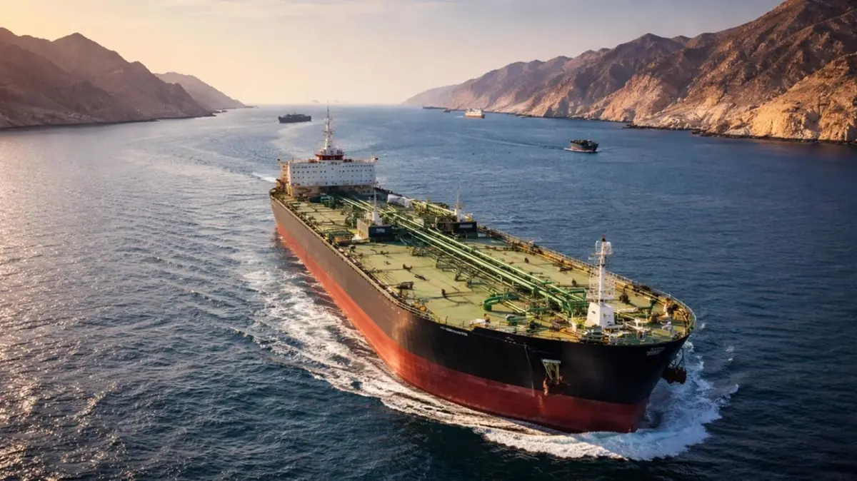 An oil tanker transits the Strait of Hormuz - THEWILL NEWS MEDIA An oil tanker transits the Strait of Hormuz