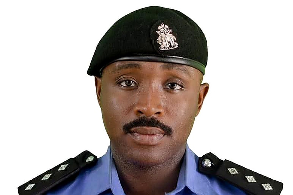 DSP Orchia Adndongu - THEWILL NEWS MEDIA Male police officer in a blue uniform and black beret, facing the camera.