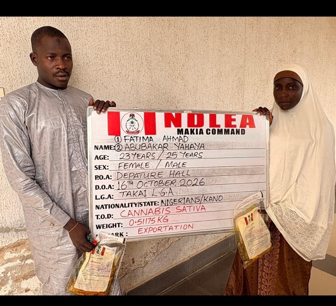 NDLEA arrest at Kano airport - THEWILL NEWS MEDIA NDLEA