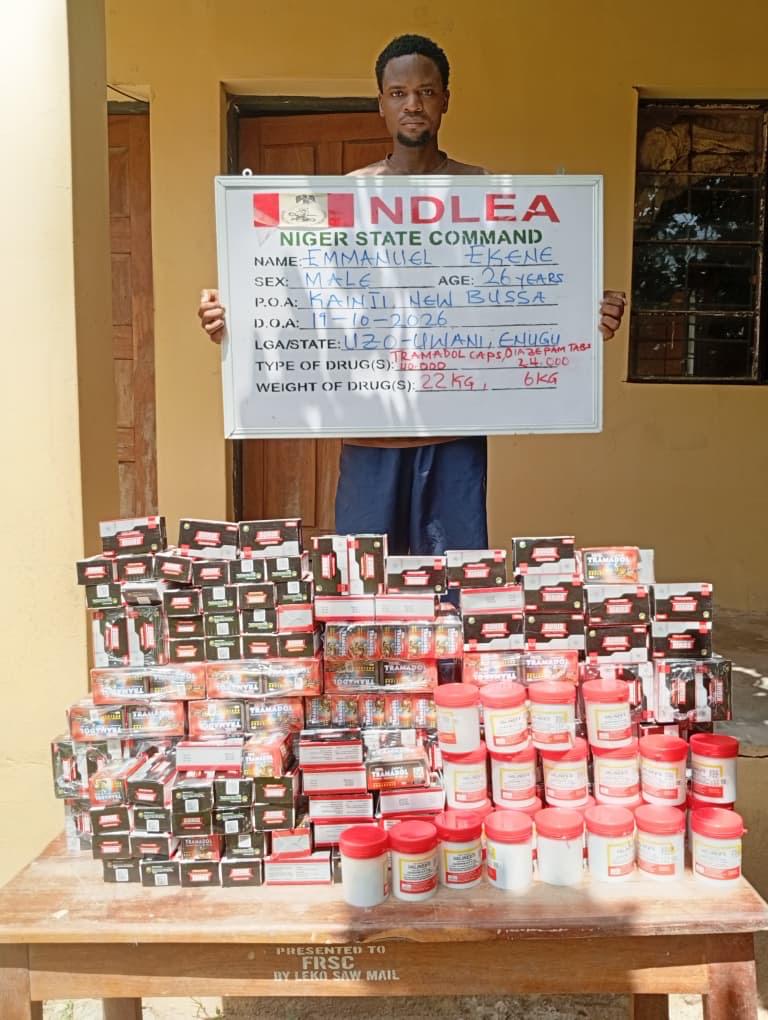 NDLEA arrest in Niger State - THEWILL NEWS MEDIA South