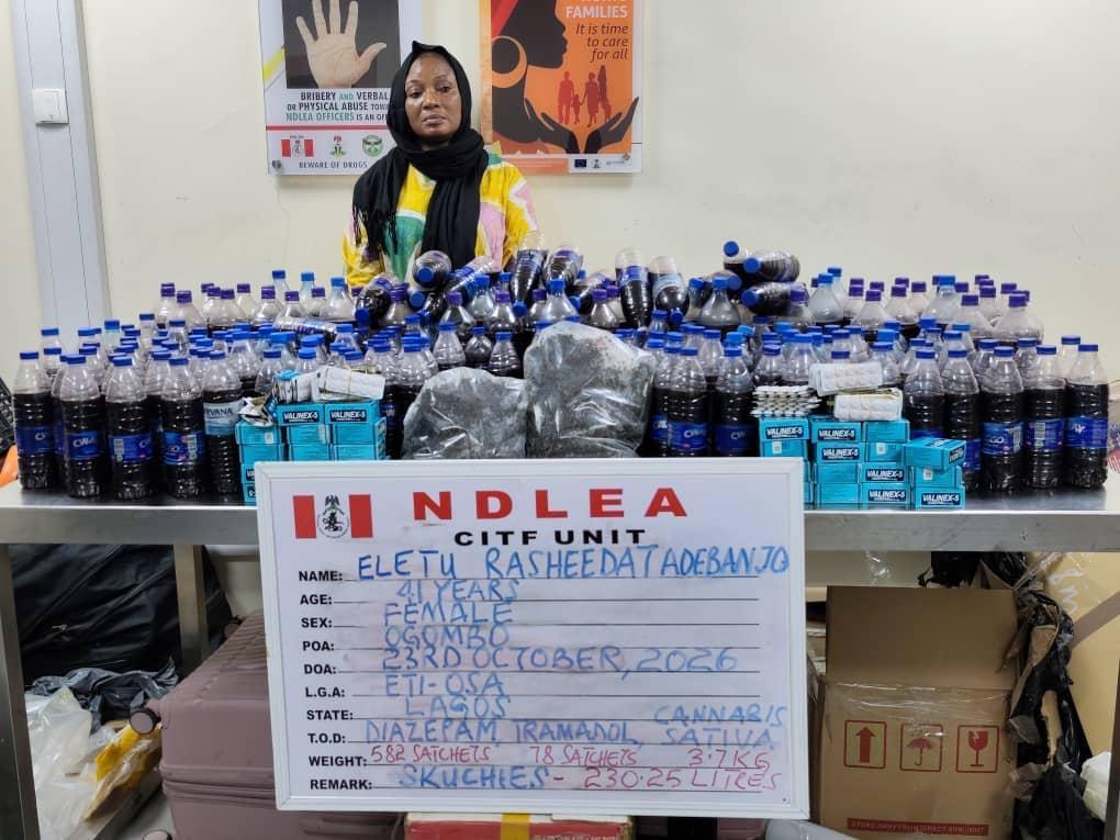 Woman arrested by NDLEA - THEWILL NEWS MEDIA South